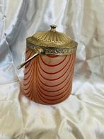 Koekjesdoos - Glas, Metaal, Antiek en Kunst