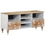 vidaXL Tv-meubel 100x33,5x46 cm massief mangohout, Huis en Inrichting, Verzenden, Nieuw