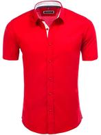 Rood Overhemd Korte Mouw Met Stretch Carisma 9102, Vêtements | Hommes, T-shirts, Verzenden