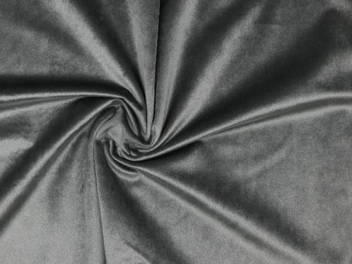 10 meter fluweel stof - Donkergrijs - 150cm breed, Hobby en Vrije tijd, Stoffen en Lappen, 120 cm of meer, 200 cm of meer, Grijs