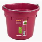 Voeder- en wateremmer flatback - ca. 20 l, roze - kerbl