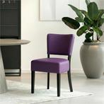 Leren eetkamerstoel Rest - Toledo Aubergine (paars) - Poten, Eigentijds, Modern, Overige kleuren, Nieuw, Leer