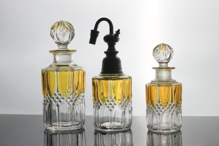 Art Deco Toiletset (4) - Val Saint Lambert - Glas -, Antiek en Kunst, Kunst | Designobjecten