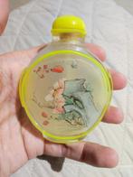Snuiftabak-fles (4) - Glas, Steen