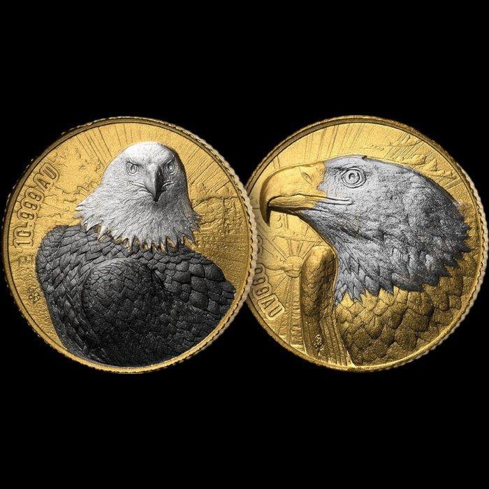 Ivoorkust. Set with 2 Gold Proof 100 Francs Coins: Eagle, Timbres & Monnaies, Métaux nobles & Lingots