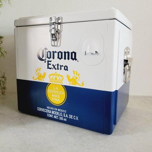 Corona Beer S.A. - Enseigne publicitaire - Glacière - Métal, Antiek en Kunst, Antiek | Wandborden en Tegels
