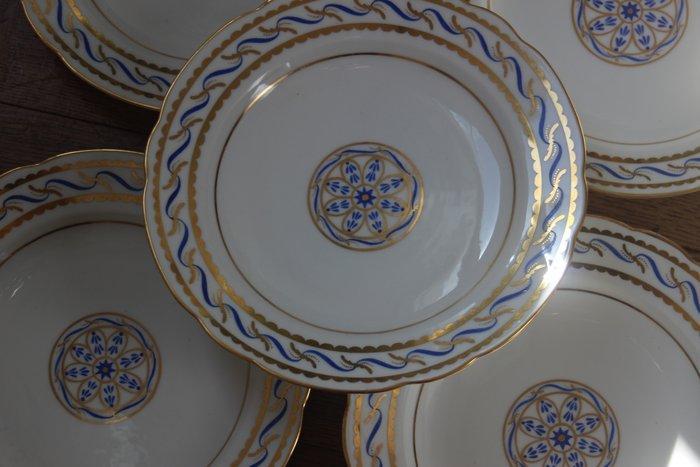 Porcelaine de Paris - Bord (7) - 7 assiettes creuses en, Antiek en Kunst, Antiek | Glaswerk en Kristal