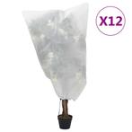 vidaXL Plantenhoezen met trekkoord 12 st 70 g/m² 0,8x1 m, Tuin en Terras, Verzenden, Nieuw
