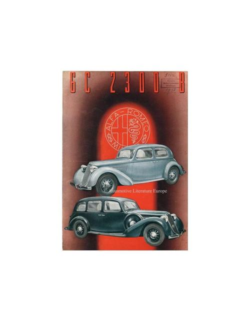 1938 ALFA ROMEO 6C 2300 B BROCHURE FRANS, Livres, Catalogues & Dépliants, Enlèvement ou Envoi