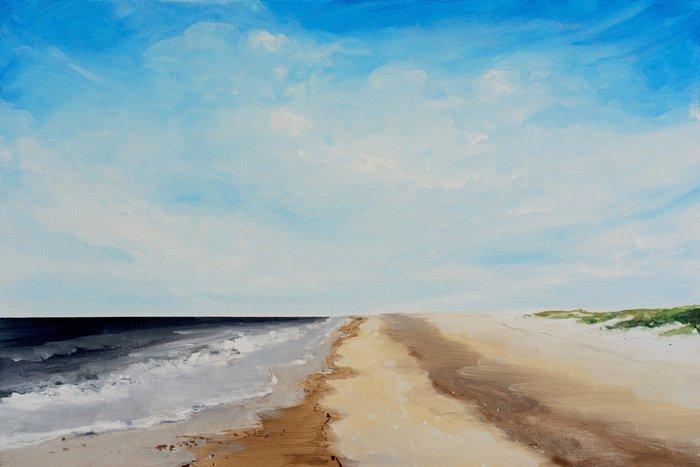 Matthieu van Riel - Schiermonnikoog, Antiek en Kunst, Kunst | Schilderijen | Modern