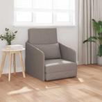 vidaXL ligbedbank 2-in-1 taupe 65x80x83 cm stof, Huis en Inrichting, Verzenden, Nieuw