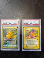 Pokémon - 2 Graded card - PSA 9 MINT Pikachu FA 160 &, Hobby en Vrije tijd, Nieuw