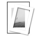 Fotolijst met passe partout 60x80cm zwart, Huis en Inrichting, Woonaccessoires | Lijsten, Verzenden, Nieuw