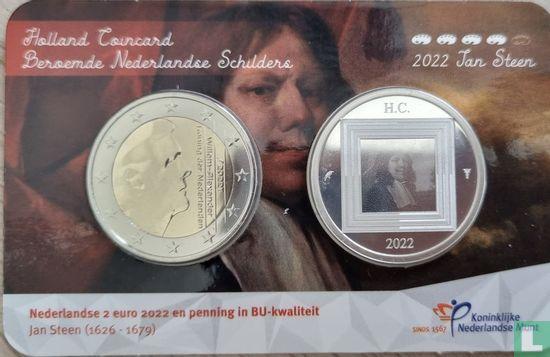 Nederland 2 euro 2022 (coincard - met zilveren penning) ..., Postzegels en Munten, Munten | Nederland, Losse munt, Goud, Zilver