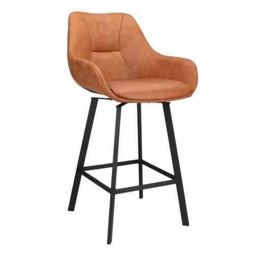 Barkrukken | BIAS | Microleder/Metaal | Camel | Zwarte, Zakelijke goederen, Horeca | Keukenapparatuur, Nieuw in verpakking, Verzenden