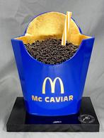 XTC Artist - Mc Caviar 19cm Blue gold with orange spoon, Antiquités & Art