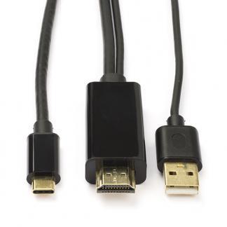 USB C naar HDMI kabel | Roline | 2 meter, Informatique & Logiciels, Pc & Câble réseau, Envoi
