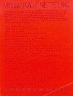 Feministisch affiche feministische uitgeverij - rood, Verzamelen, Posters, Verzenden, Nieuw, Overige onderwerpen, Met lijst