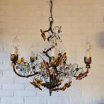 Lustre - Acier, Cristal - Fleurs de cristal