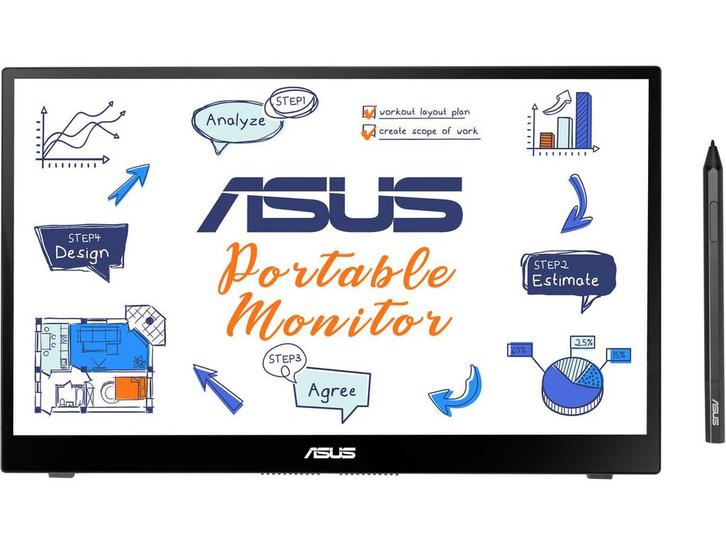 ASUS ZenScreen Ink MB14AHD - Monitor - 14 Full HD IPS -, Computers en Software, Monitoren, Zo goed als nieuw, Verzenden