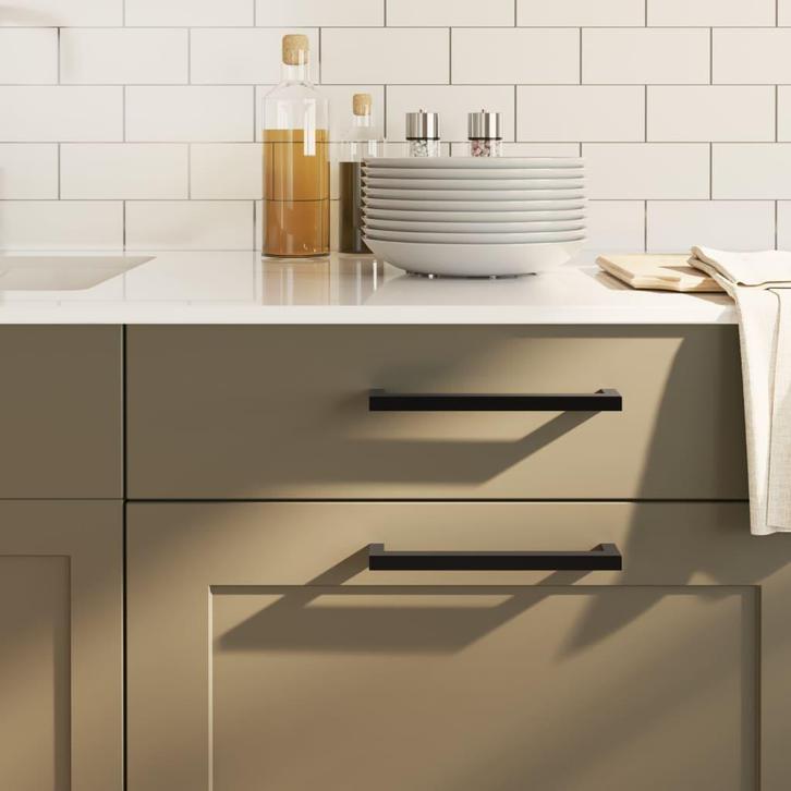 vidaXL Handvatten 20 st 192 mm roestvrij staal zwart, Doe-het-zelf en Bouw, Hang- en Sluitwerk, Nieuw, Verzenden