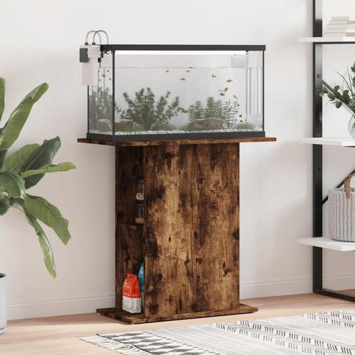 vidaXL Aquariumstandaard 75x36x72,5 cm bewerkt hout gerookt, Dieren en Toebehoren, Vissen | Aquaria en Toebehoren, Nieuw, Verzenden