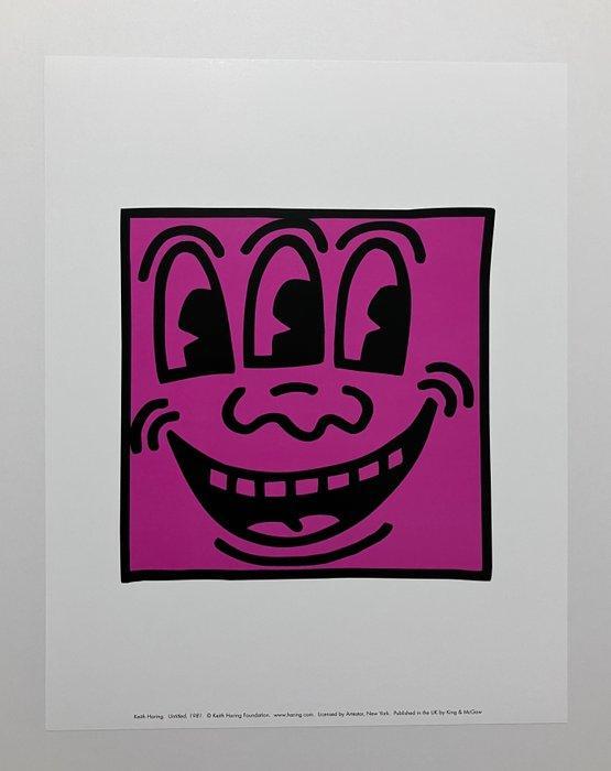 Keith Haring (after) - Untitled (Three Eyed Face) - Jaren, Antiek en Kunst, Kunst | Tekeningen en Fotografie
