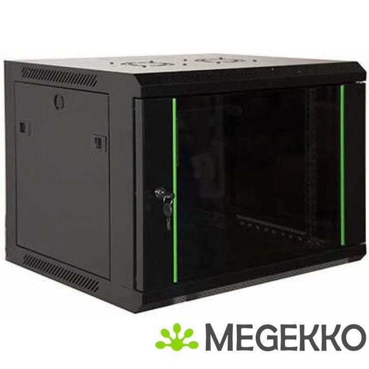 Digitus DN1912UECN rack 12U Wandrek Zwart, Computers en Software, Computerbehuizingen, Nieuw, Verzenden