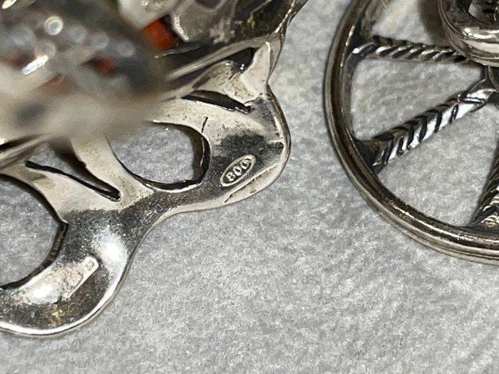 Silversmith 628 AR (Arezzo) for A. Marrone - Miniatuur, Antiek en Kunst, Antiek | Zilver en Goud