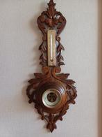 Barometer - Antieke Franse handgesneden barometer met