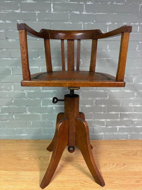 Kinderstoel  Kappers Stoel - Chaise de bureau - Bois,, Antiek en Kunst, Curiosa en Brocante
