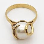 Ring - 18 karaat Geel goud Parel