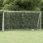 vidaXL Voetbaldoel met net 366x122x182 cm staal wit, Verzenden, Nieuw