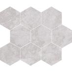 Mozaïek Cristacer Titanium 35.5x29.2cm Hexagon Silver (Pr..