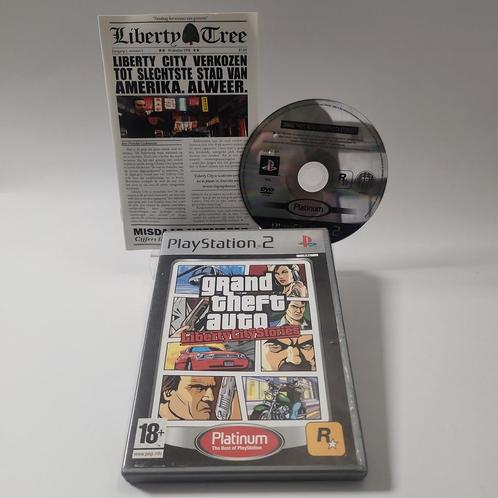 Grand Theft Auto Liberty City Stories Platinum PS2, Games en Spelcomputers, Games | Sony PlayStation 2, Zo goed als nieuw, Ophalen of Verzenden