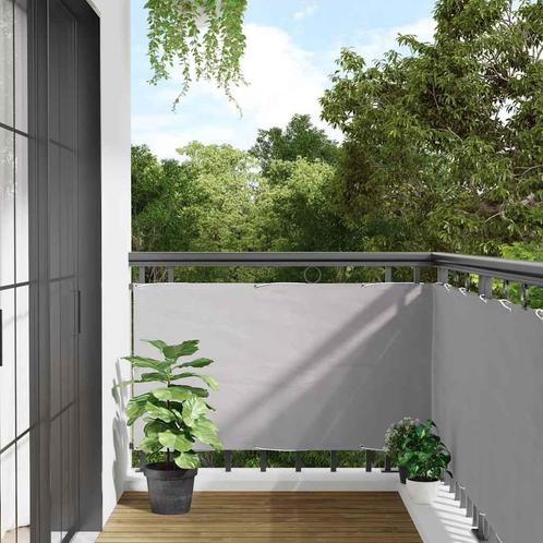 vidaXL Balkonscherm 600x120 cm PVC grijs, Tuin en Terras, Tuinhekken en Hekwerk, Nieuw, Verzenden