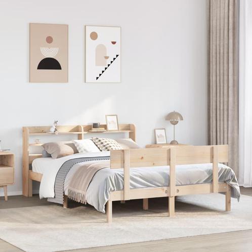 vidaXL Cadre de lit sans matelas 120x200 cm bois de pin, Maison & Meubles, Chambre à coucher | Lits, Neuf, Envoi