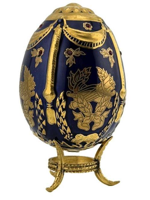 Fabergé ei - Keizerlijk juweelachtig ei benadrukt met, Antiek en Kunst, Curiosa en Brocante