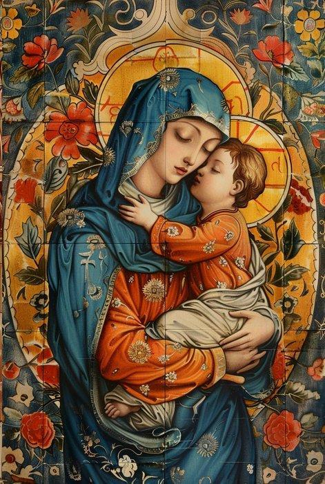 CAMILART.ES_(2002) - Madonna and Child on andalusian tiles, Antiek en Kunst, Antiek | Boeken en Manuscripten