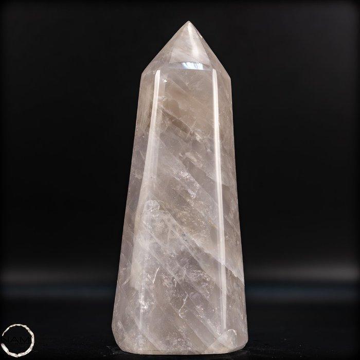 Adembenemende lavendel-rozenkwarts obelisk – Zachte, Antiquités & Art, Curiosités & Brocante