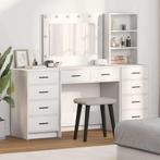 vidaXL Kaptafel met lade 3 pcs Wit 40 x 41 x 135 cm Bewerkt, Verzenden, Nieuw