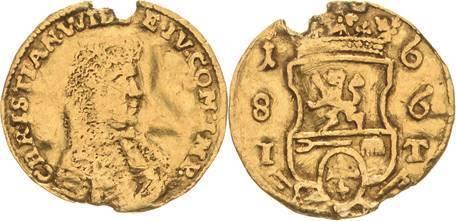 1/4 Dukat 1686, Schwarzburg-sondershausen Christian Wilhe..., Postzegels en Munten, Munten | Europa | Niet-Euromunten, België