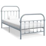 vidaXL Bedframe metaal grijs 90x200 cm, Huis en Inrichting, Slaapkamer | Bedden, Verzenden, Nieuw
