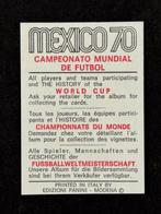 1970 Panini World Cup Mexico 70 - Perù: Angel Eloy Campos -, Verzamelen, Nieuw