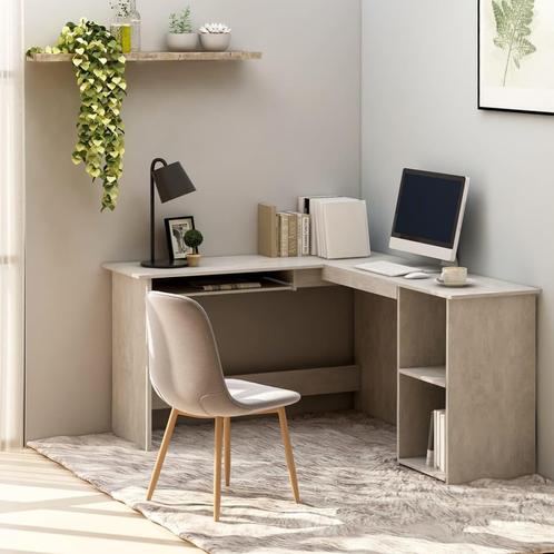 vidaXL Hoekbureau L-vormig 120x140x75 cm bewerkt hout, Huis en Inrichting, Bureaus, Nieuw, Verzenden