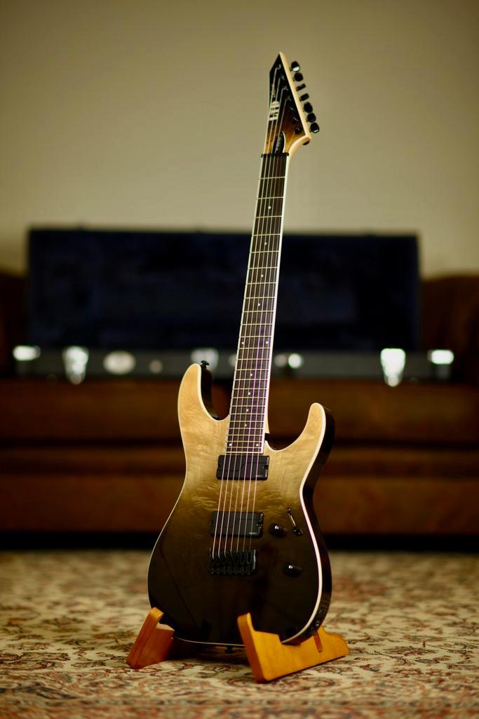 ESP LTD M-1007HT 7 String | Black Natural Fade, Muziek en Instrumenten, Snaarinstrumenten | Gitaren | Elektrisch, Verzenden