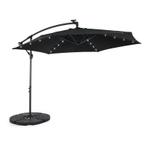 Zweefparasol met ledlampen - Ø 300 x 338 cm | 24 leds, Verzenden, Nieuw