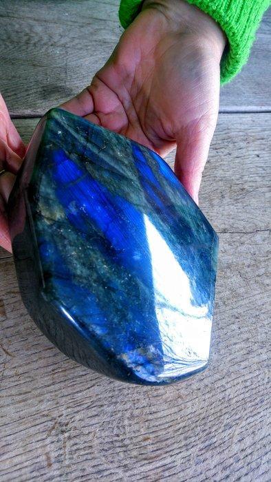 labradoriet Koningsblauwe kleur - Hoogte: 14 cm - Breedte:, Collections, Minéraux & Fossiles