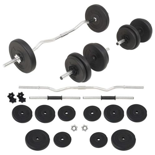 vidaXL Halterset 30 kg, Sport en Fitness, Fitnessmaterialen, Nieuw, Verzenden