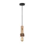 Home Sweet Home Hanglamp Furdy - hout - 10x10x130cm
